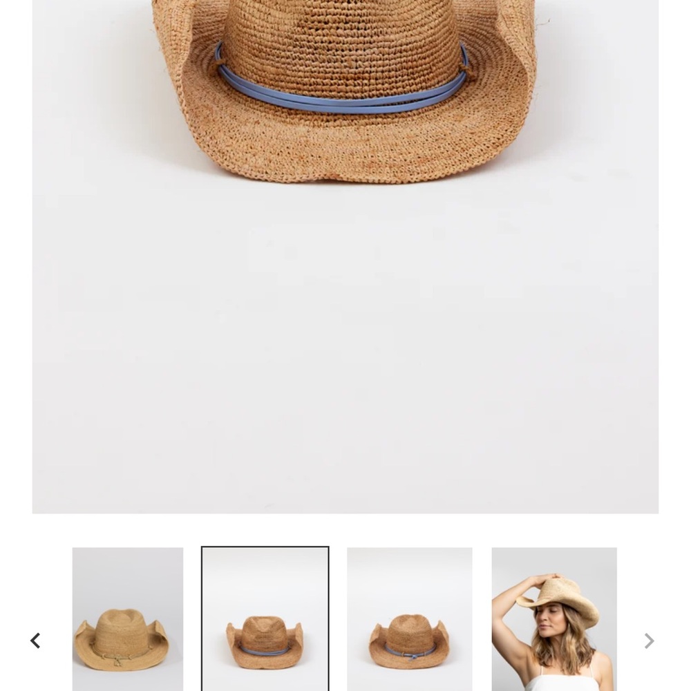 Hat Attack Tan Woven Hat